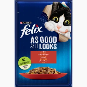PURINA FELIX Wet Cat Food - Beef in Jelly 85g