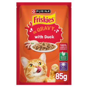 Purina Friskies Wet Cat Food - Duck Chunks in Gravy 85g