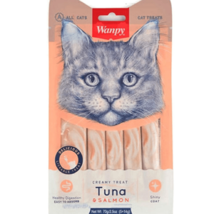 Wanpy Creamy Lickable Tuna & Salmon (14g x 5pc)