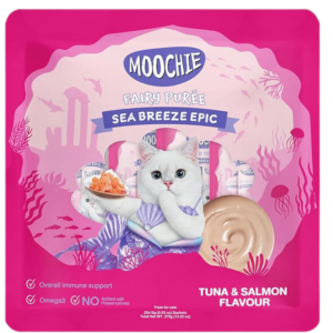 Moochie Cat Fairy Puree - Tuna & Salmon Cat Treat 375g
