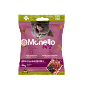 Monello Bite Immunity Cat Treats - Beef & Blueberry 80g