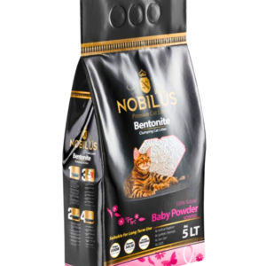 NOBILUS Clumping Cat Litter Baby Powder Scented