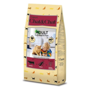 Expert Premium Chat & Chat Adult Cat Food  With Beef & Peas 900ge