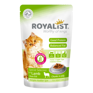 Royalist Wet Cat Food - Lamb Chunks in Jelly for Adult Cats