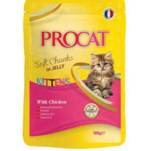 PROCAT Kitten   Soft chunks in jelly with Chicken  100 gm