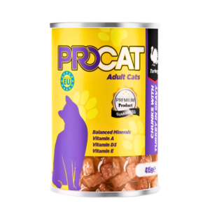 PROCAT Turkey Chunks in Gravy For Adult 415g