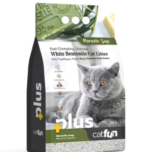 CAT FUN Plus White Bentonite Cat Litter 10L Marseille Soap