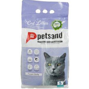 Petsand White Bentonite Clumping Cat Litter Lavender Scent 5 L